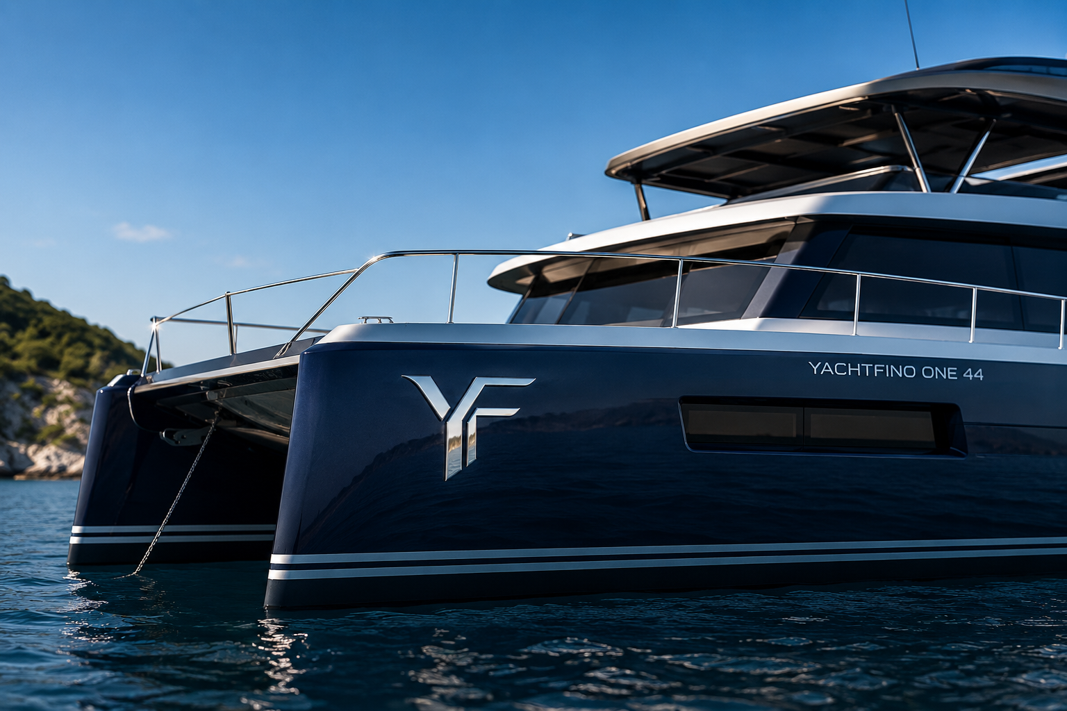 YachtFino One 44 with the approved YF marque